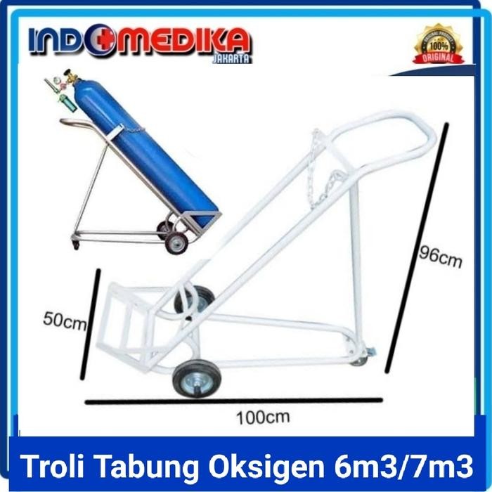 troli tabung oksigen 6m3 / troli 6 meter kubik / Trolly tabung 6m3