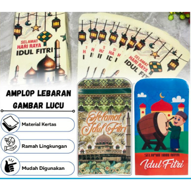 

Amplop Lebaran isi 10pcs Amplop Idul Fitri Amplop bocil Motif Lucu Imut Menggemaskan Termurah