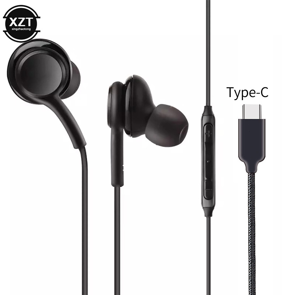 Headphones Wired Usb Type C Earphone for Samsung Galaxy Note S9 S8 S10 Plus S20 Ultra Noise Cancelin