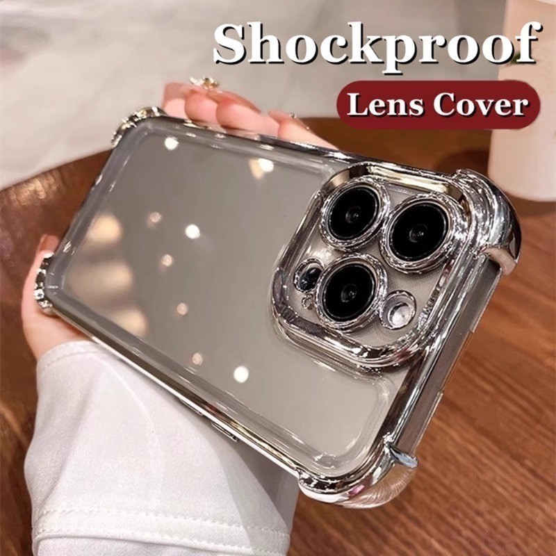 Casing Huawei P30 P40 P50 Pura 70 Pro Plus Pura 70 Ultra P30 Lite Transparan Plating Kasus Telepon P