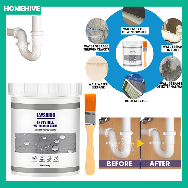 Invisible Waterproof / Kuas Cat Anti Bocor Invisible Waterproof Agent Keramik Kamar Mandi Kolam Dll 