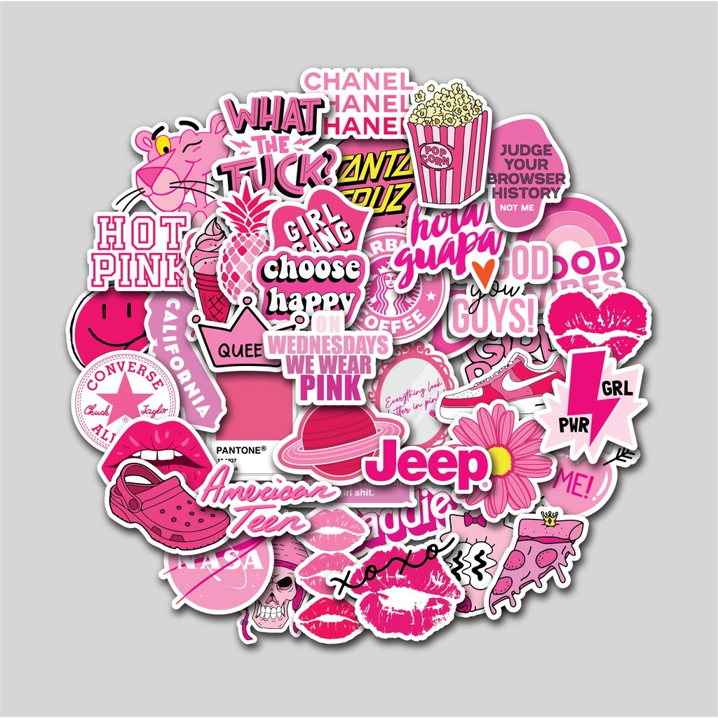

STICKER PACK HOT PINK | STICKER TUMBLR | STIKER LAPTOP KOPER HELM