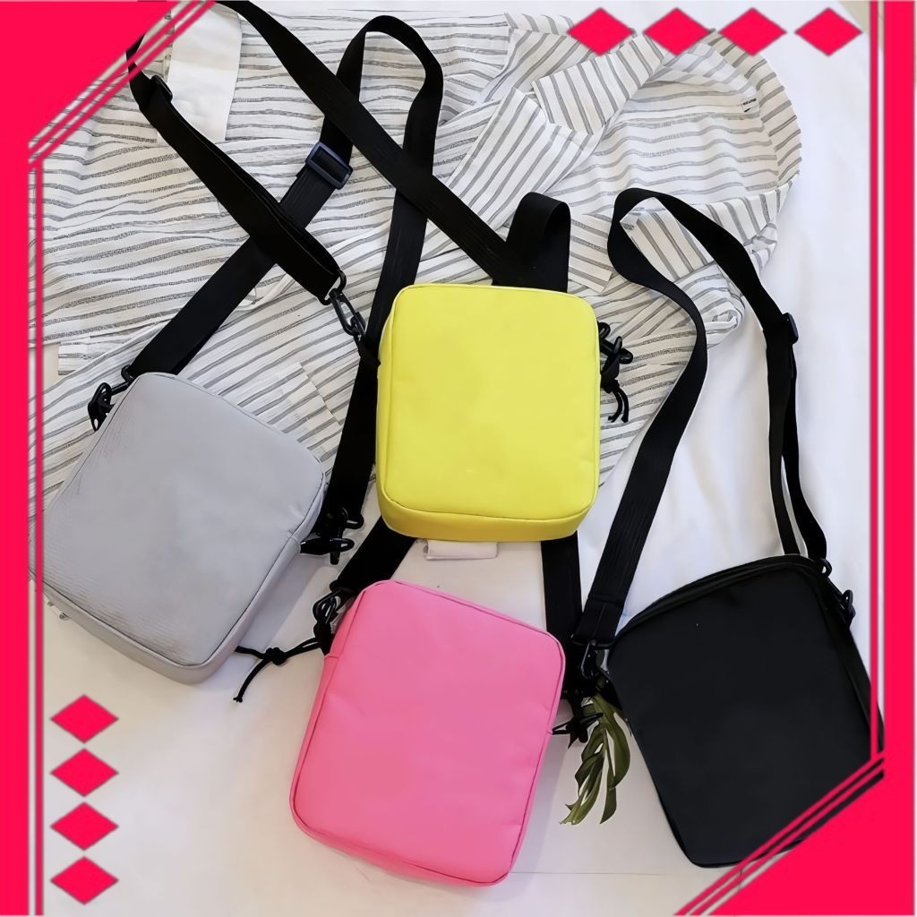 AQS Tas Selempang Polos Anak Laki laki dan Perempuan Fashion Kids A5 57