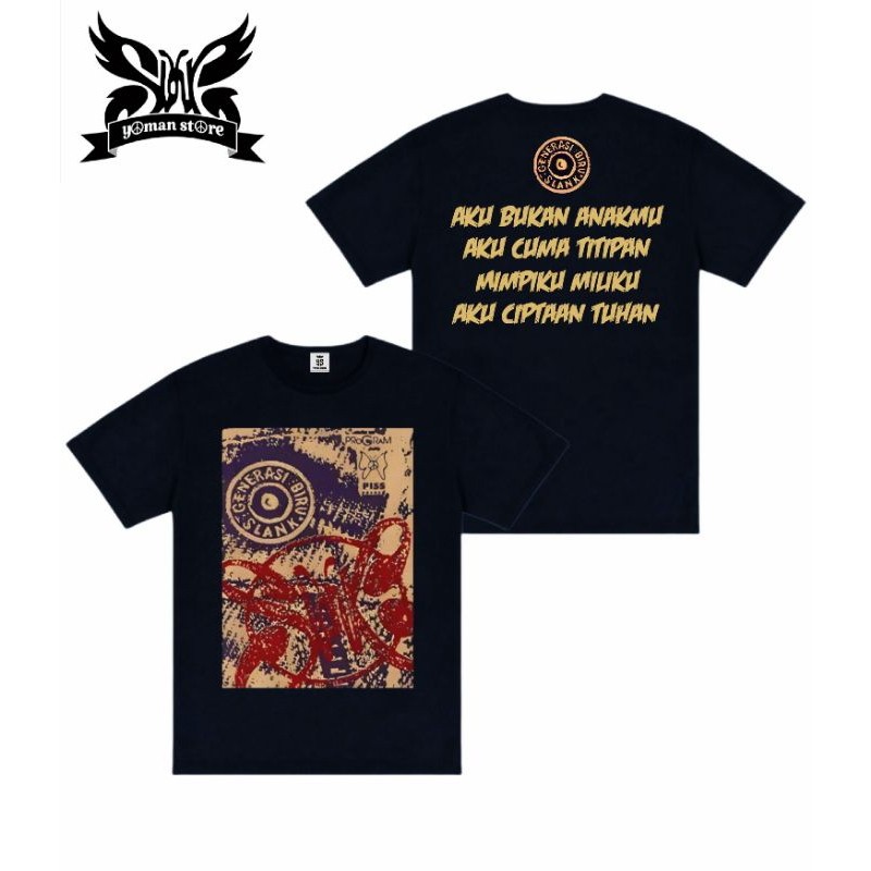 KAOS SLANK ALBUM GENERASI BIRU // TSHIRT SLANK GENERASI BIRU