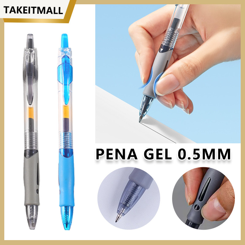

Pulpen Gel Ink 0.5mm/ Retractable Pen / Round Tip Bolpoin Sakira / Pulpen Hitam / Pulpen Biru