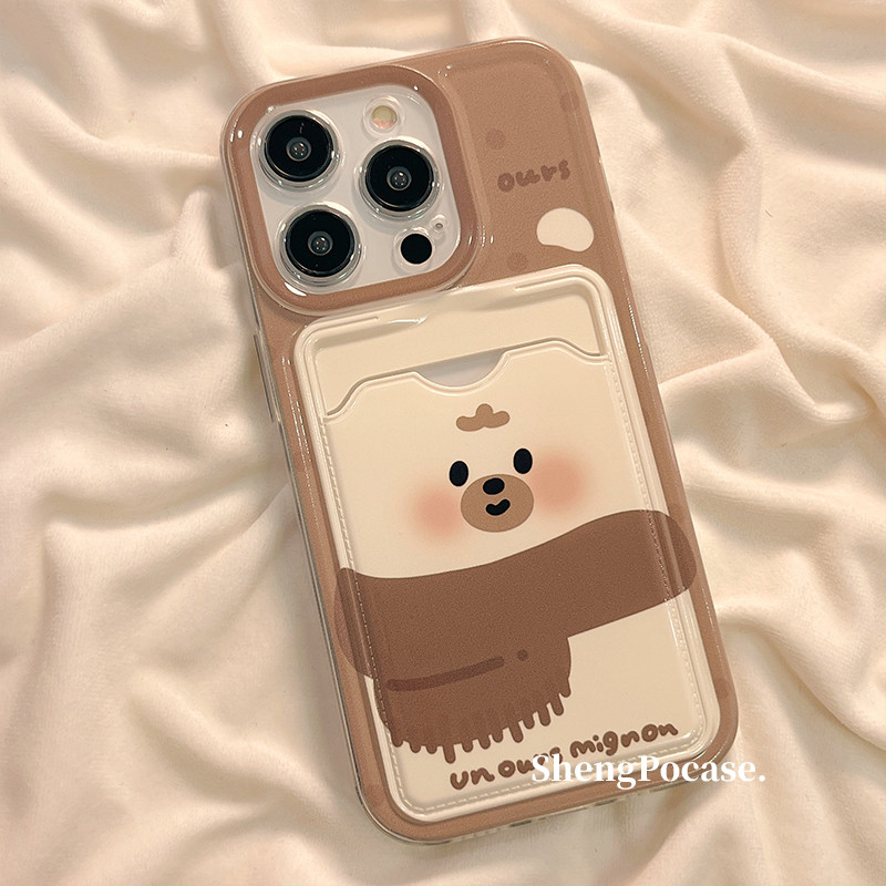case OPPO Reno 13F 4G 5G Untuk Hp Casing Tempat Kotak Kartu Cassing Card Holder Softcase KBFSHN02