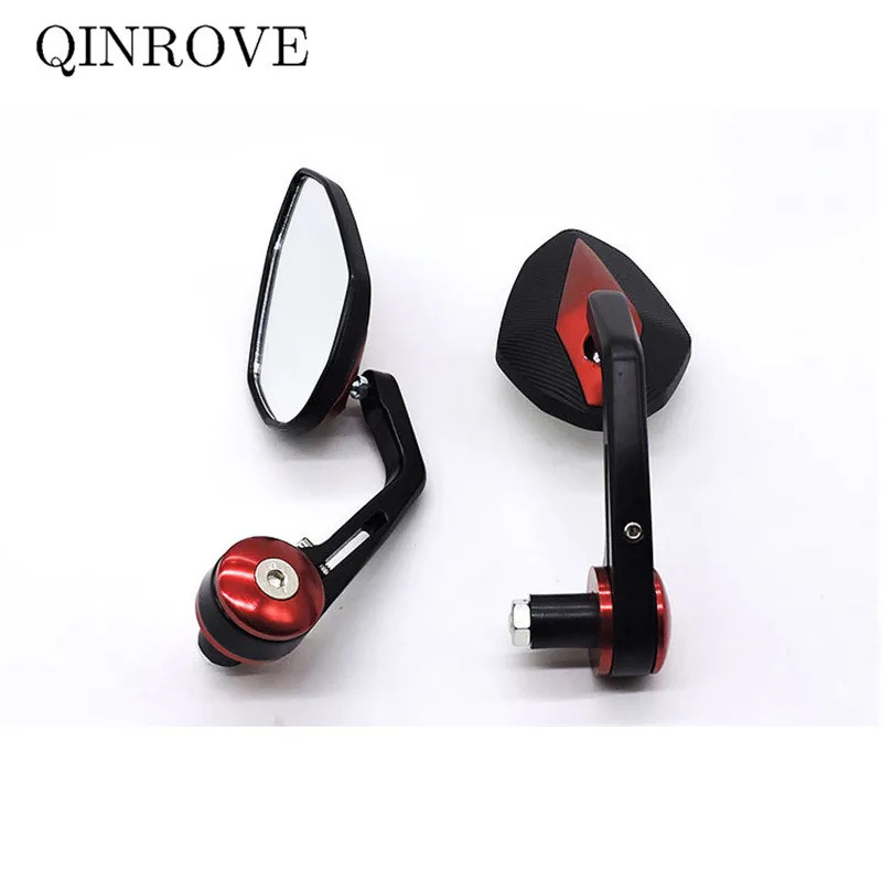 Cermin Sepeda Motor Aluminium Alloy 22mm Cermin Ujung Stang Universal Untuk Yamaha FZ1 FZ6 Kawasaki 