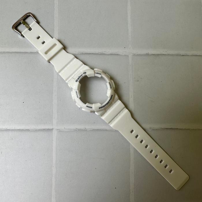 bnb baby g ba-110 baby g ba-111 strap bezel baby g ba110 aftermarket - Putih