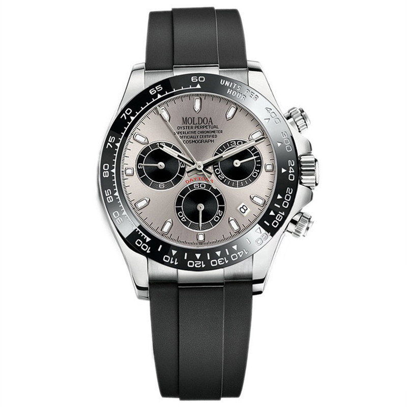 

Jam Tangan Mekanik Palsu Panda Hollow Pria Tiga Mata Sejati Kalender Bercahaya Tahan Air