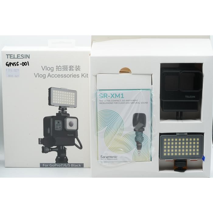 New stok TELESIN GPVSS-001 GoPro Hero Waterproof Housing Case Vlog Acc Casing Kamera Vlog Anti Air f