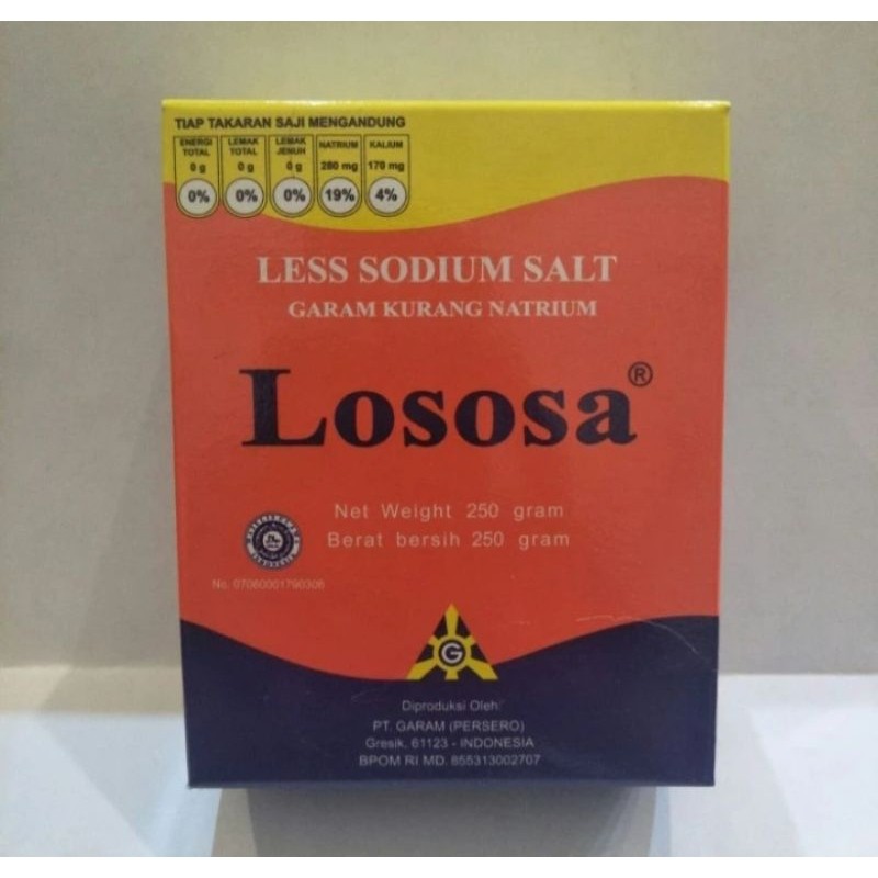 

Garam Lososa 250 Gram Rendah Natrium Sodium Untuk Penderita Darah Tinggi