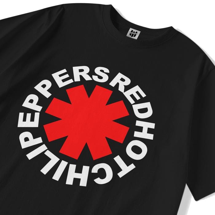 Seratus musim panas T-Shirt Red Hot Chilli Peppers Logo | Official Bootleg MFCLTHS Combed Digital - 