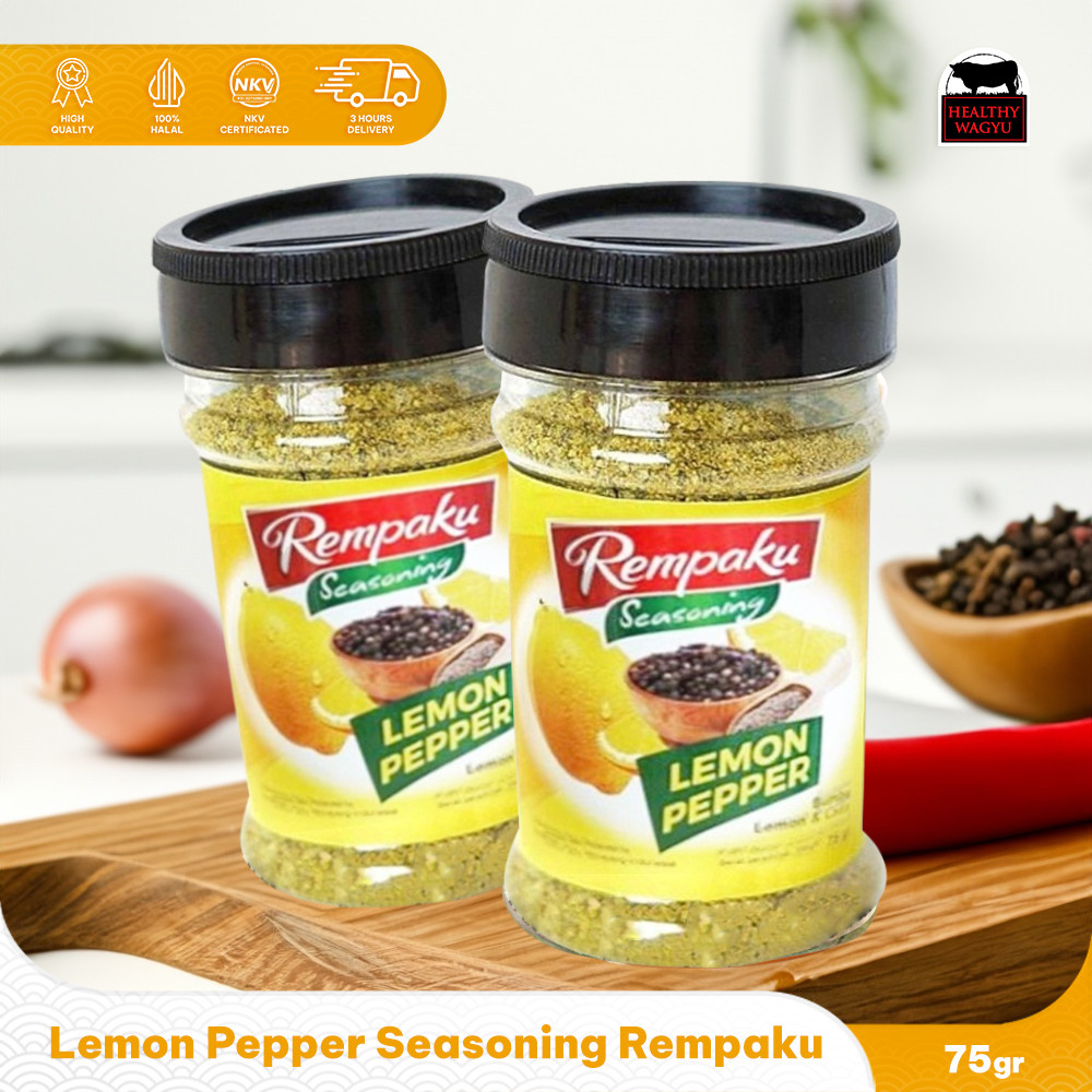 

Rempaku Lemon Pepper/ Bubuk Lemon Merica Hitam 75 Gram HealthyWagyu
