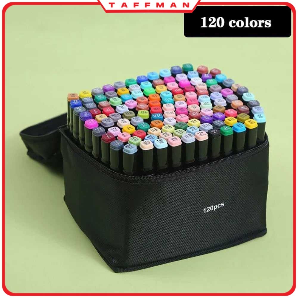 

TM - TODDI Spidol Dual Side Fine Art Brush Art Marker Set 120 Warna - CY-006