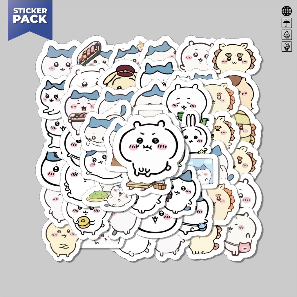 

[100PCS]Stiker Pack Stiker Hewan Kucing Chibi Aesthetic Vinyl Anti Air Dekorasi Sticker Laptop Buku Journal Koper Helm Casing HP Gitar Helm Skateboard