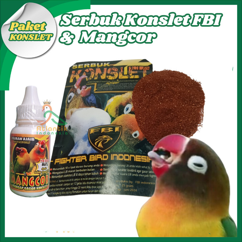 [Paket Serbuk Konslet] FBI Serbuk konslet + Mangcor mangap gacor Vitamin Penggacor Max
