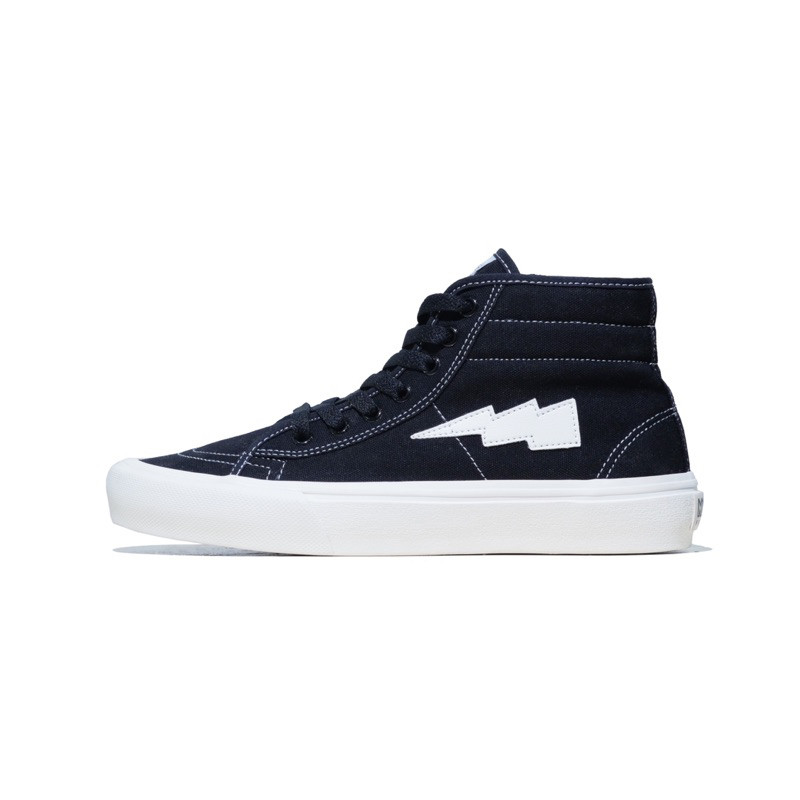 MinusOne Footwear Stroom HI Black White Mono Sepatu Sneakers Antiselip Nyaman Casual Unisex