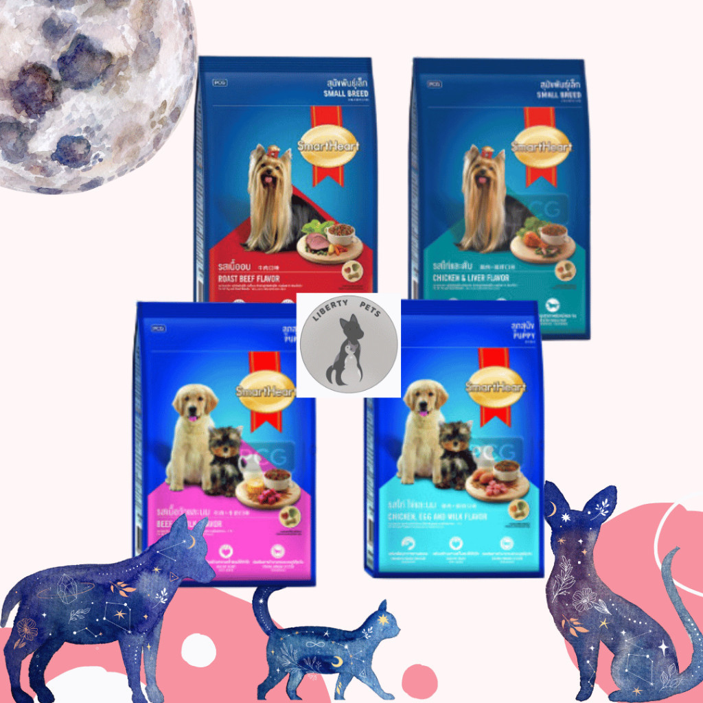 

23bagusmenshop - SmartHeart Puppy Small Breed 1.3kg Dog Food Makanan Kering Anak Anjing Kecil