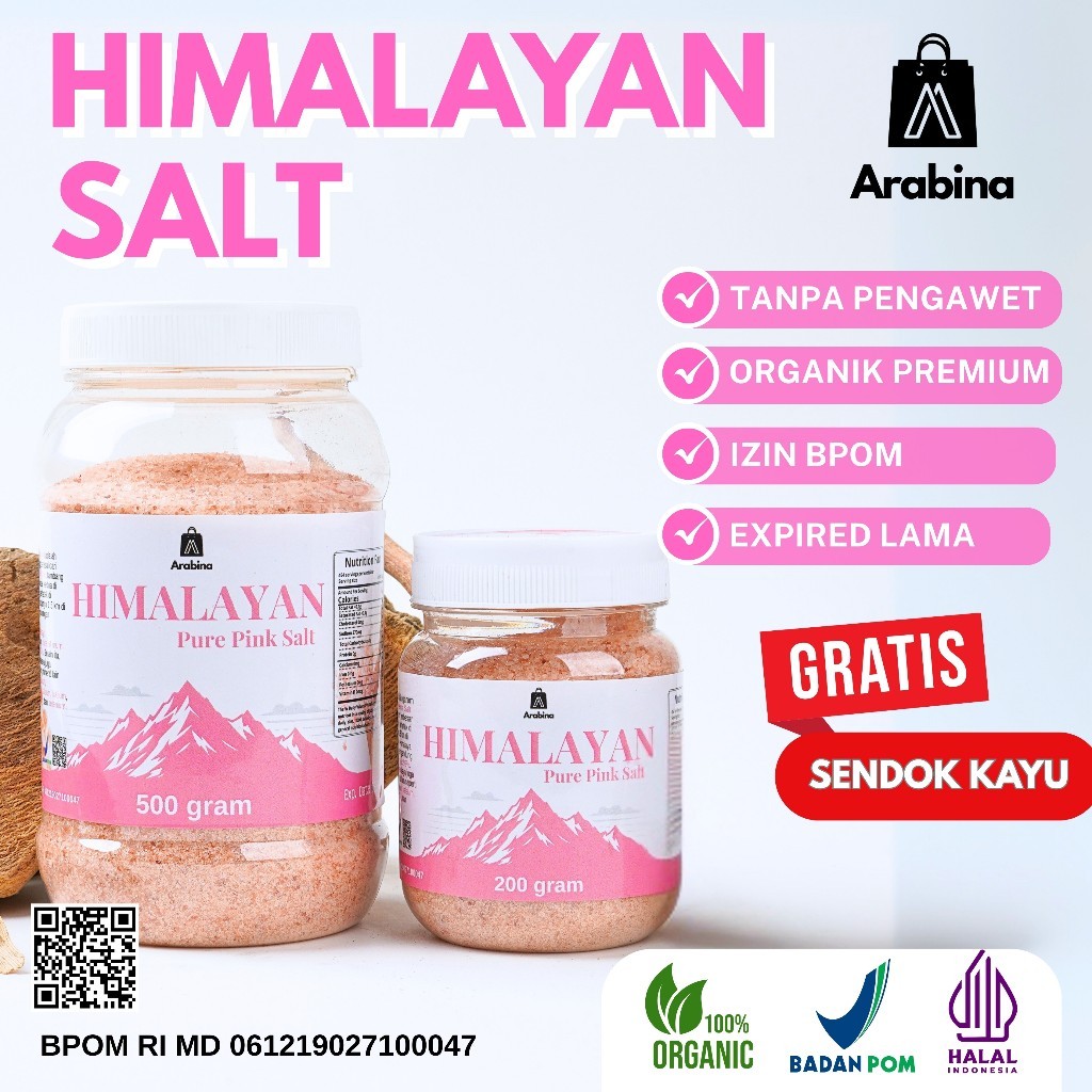 

Arabina Garam Himalaya Original Untuk Diet Sehat Asli Himalayan Salt