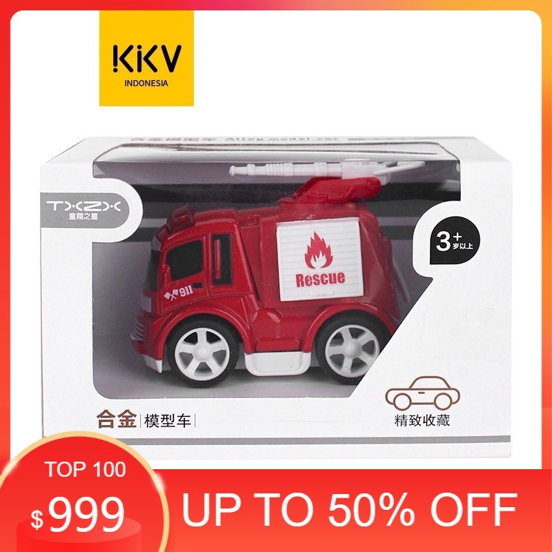 sale TXZX Alloy inertial Fire Truck TX13041D / Mainan Anak / RANDOM / Mainan Mobil / Mainan