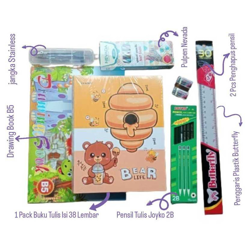

RGT - 1 PAKET PERLENGKAPAN ALAT SEKOLAH