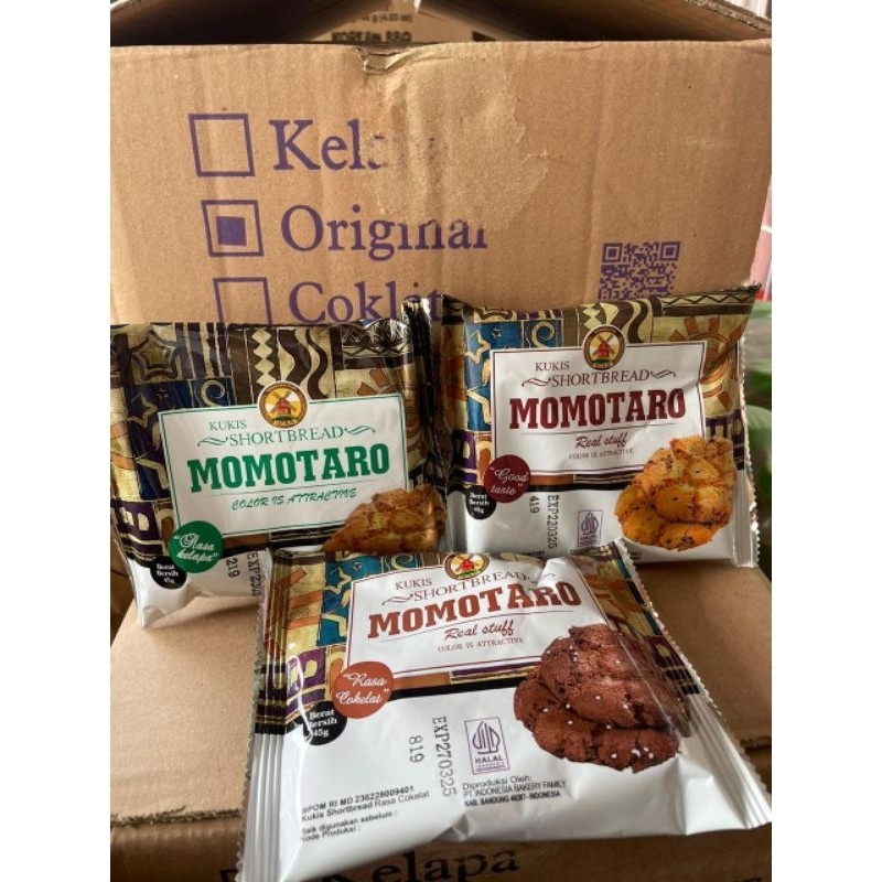 

Momotaro Cookies 45 Gram Kartonan atau 1 DUS isi 60 pcs