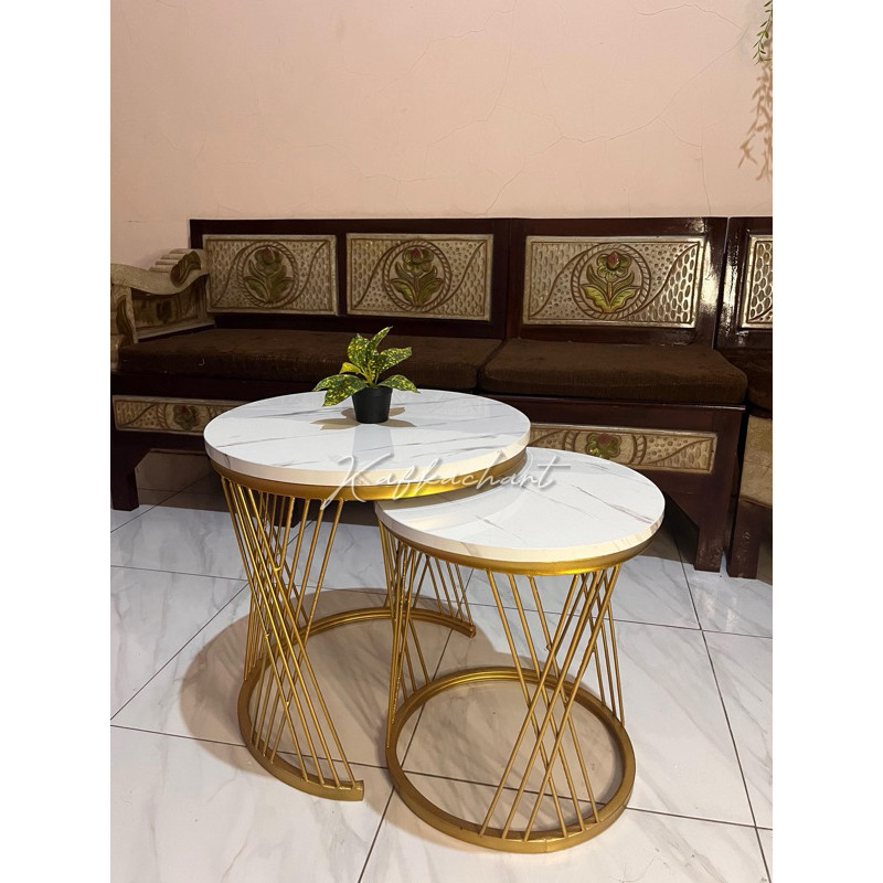 Meja Tamu Minimalis Set Aula / Meja Besi Minimalis / Meja Ruang Tamu / Furniture Ruang Tamu/ Meja Ma