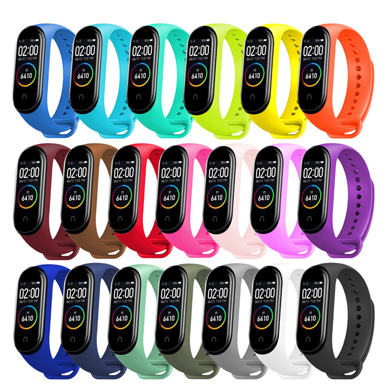 

Watch Strap For Xiaomi Mi Band 7 6 5 4 3 Wristband Silicone Bracelet Wrist Straps correa Mi Band 6 7 5 4 Smartwatch Accessories