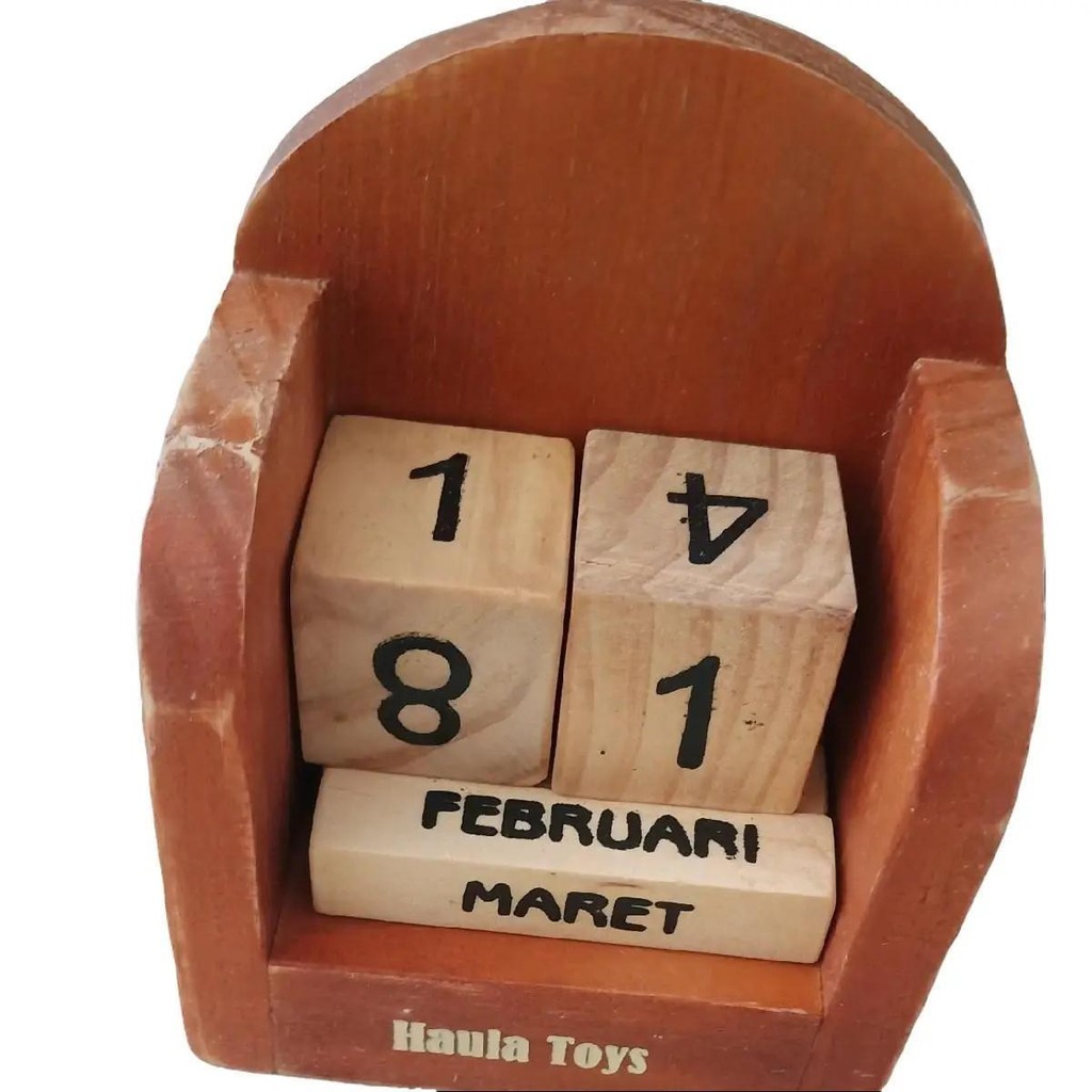 

HAULA TOYS | kalender kayu, sovenir kalender, suvenir unik