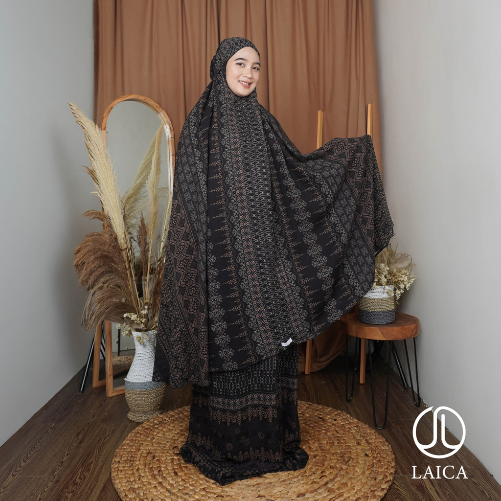 Mukena Laica Kombinasi Rayon Jennaira 2in1 All Size