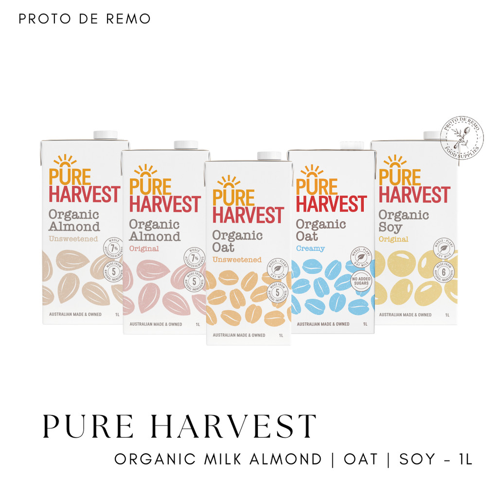 

Pure Harvest Australia Organic Milk Almond | Oat | Soy Milk - 1L
