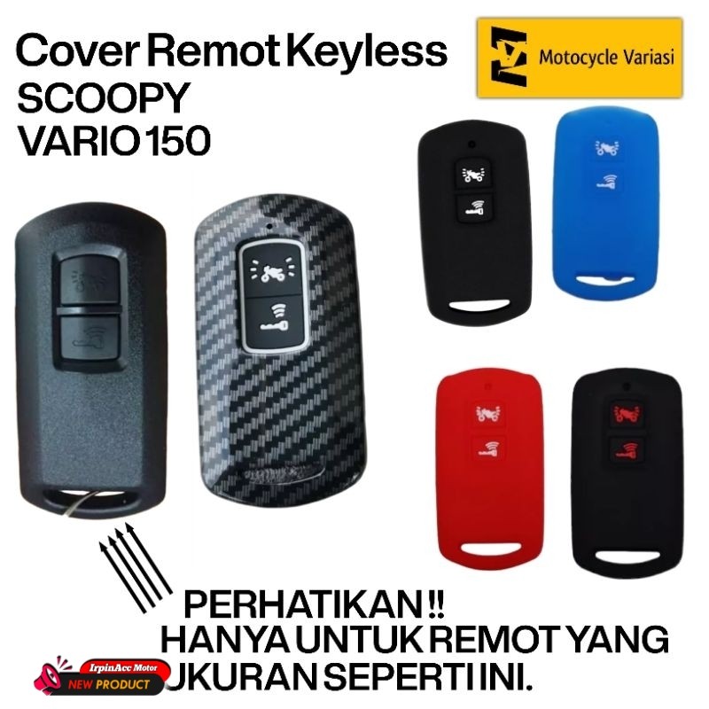 Cover Remot Scoopy 2021-2022 Cover Remot Vario 150 Keyless Sarung Remote Scoopy