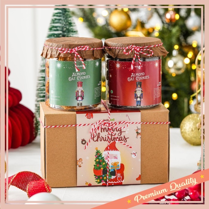 

Hampers buat pacar teman sahabat bestie unik lucu keren kekinian / Hampers Natal / Christmas Hampers - Cookies 2 Jar + FREE Greeting Card