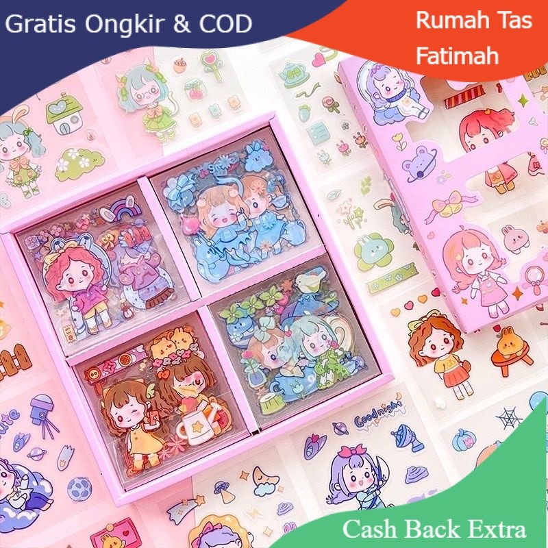 

Promo Sticker Gemoy / Sticker Waterproof Sticker Momo Dapat Box Isi 100 Lembar By Rumah Tas Fatimah