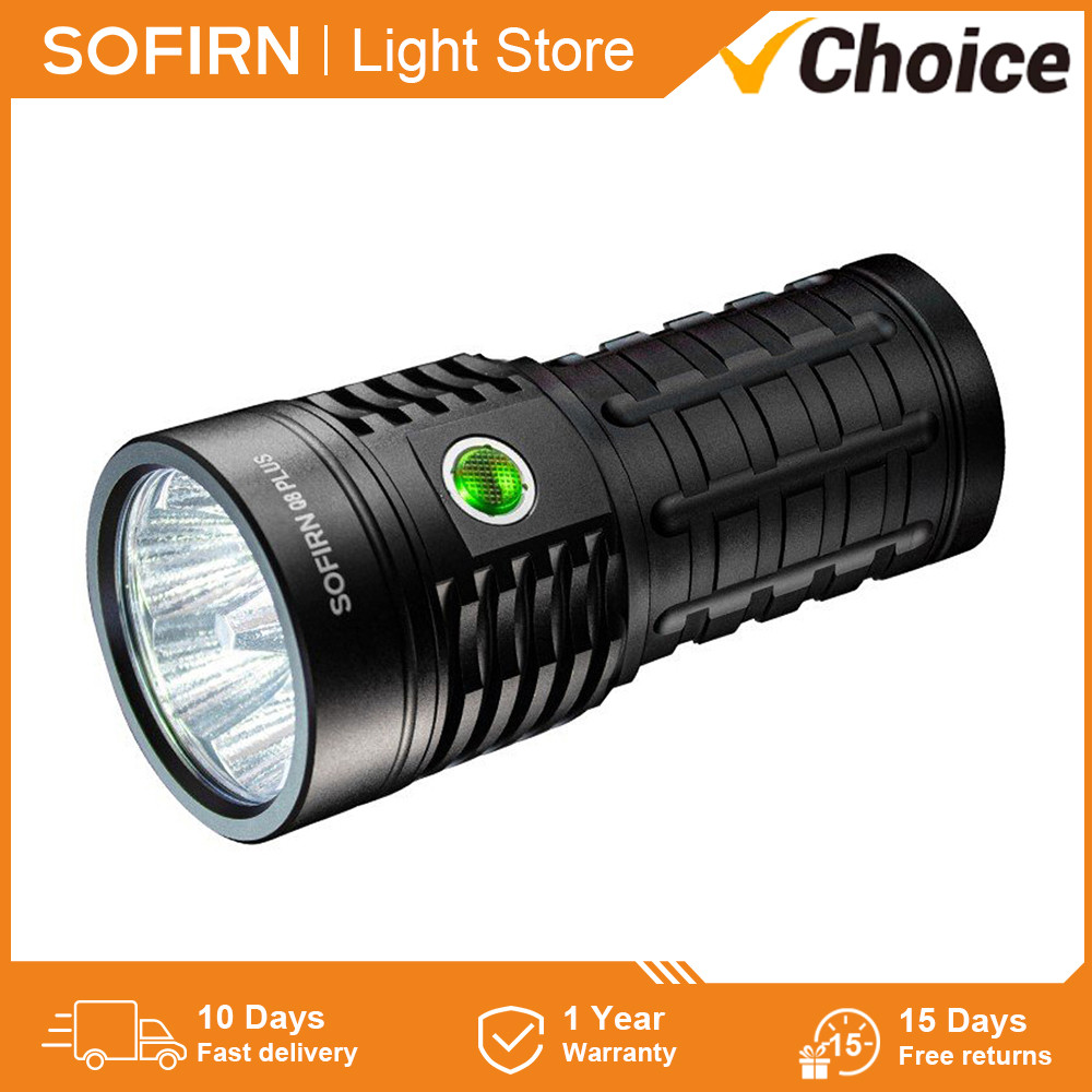 Sofirn Q8 Plus Super Powerful LED Flashlight 16000lm USB C Rechargeable 21700 Anduril 2.0 Torch  XHP