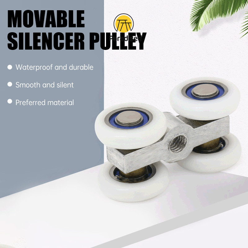 Roda Pintu Geser Kamar Mandi Pintu Kaca Jendela Pintu Geser Katrol Halus Tahan Aus Paradised