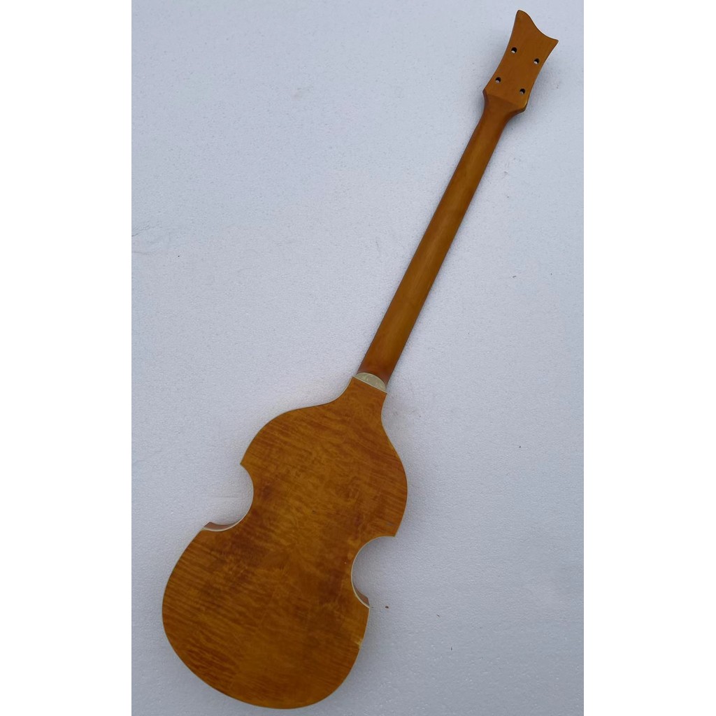 DIY Hofner HCT-500/1 Contemporary Violin Bass Guitar Flame Maple Back Part Guitarra Discount Free Sh