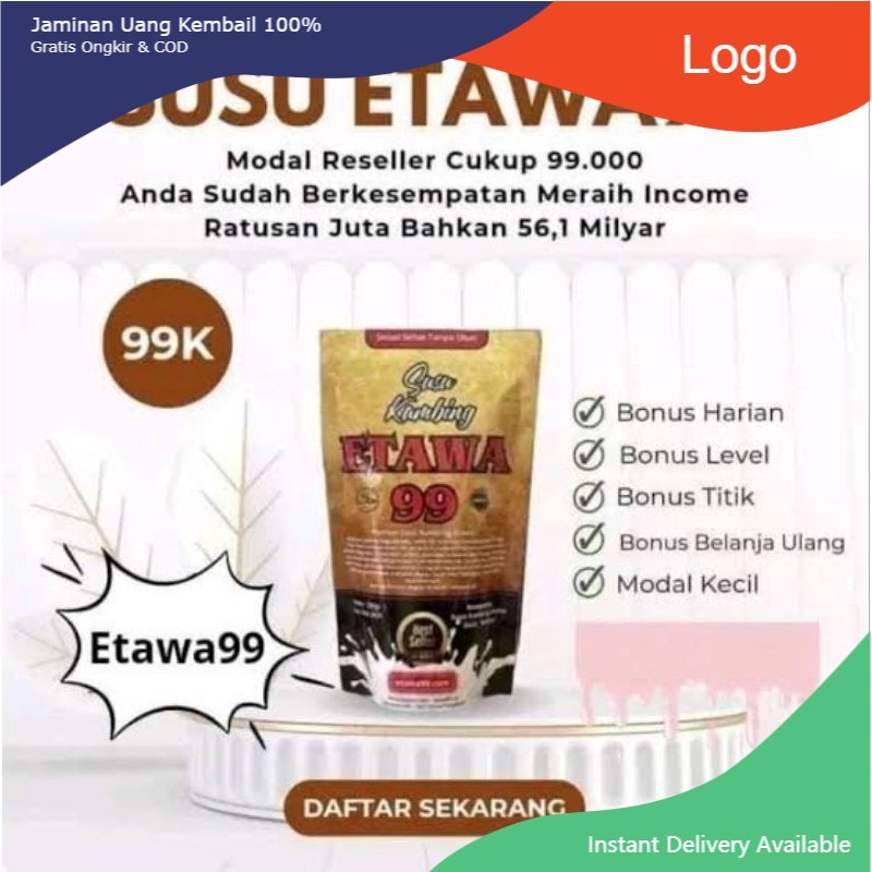 

SUSU KAMBING ETAWA99 PLUS GULA AREN 1 BUNGKUS 250 GR