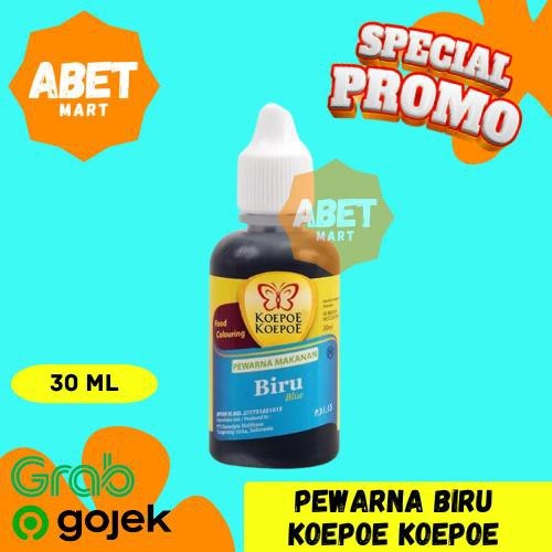 

Pewarna Makanan Biru Koepoe Koepoe 30ml - 30 ml Food Coloring Blue Kupu Kupu Pak Pcs Dus Murah Kecil