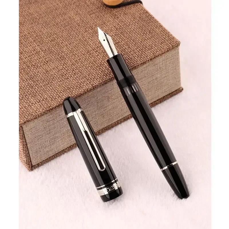

Majohn P136 Metal Copper Piston Resin Fountain Pen EF/F/M 0.5 0.7MM Resin Ink Writing Gift Pen Office School Stationery