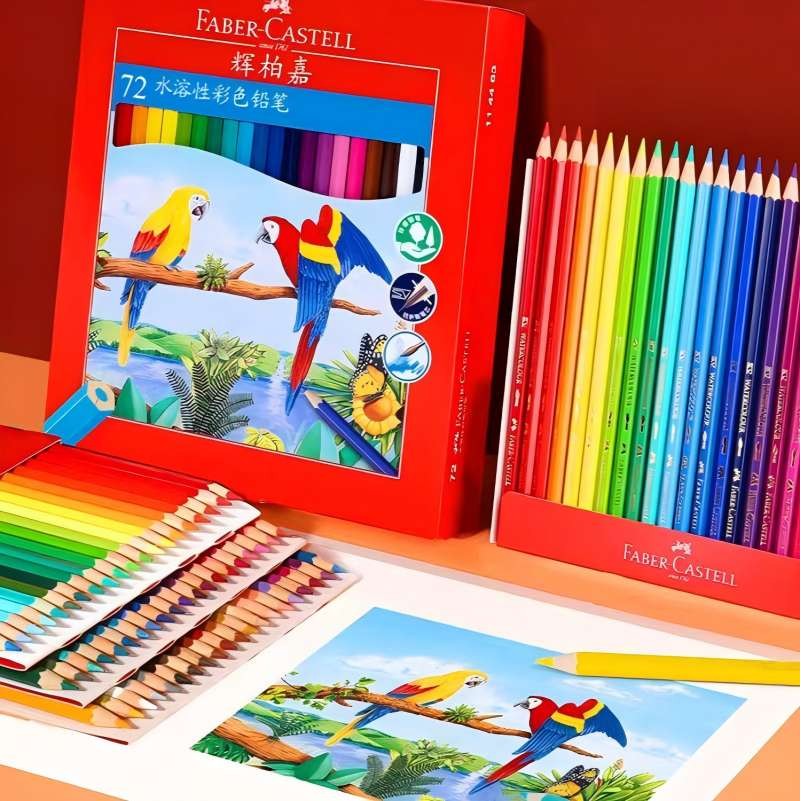 

Faber Castell 1144 Watercolor Pencils Water Soluble colored pencils For Art School Drawing 12/24/36/48/60/72 Set