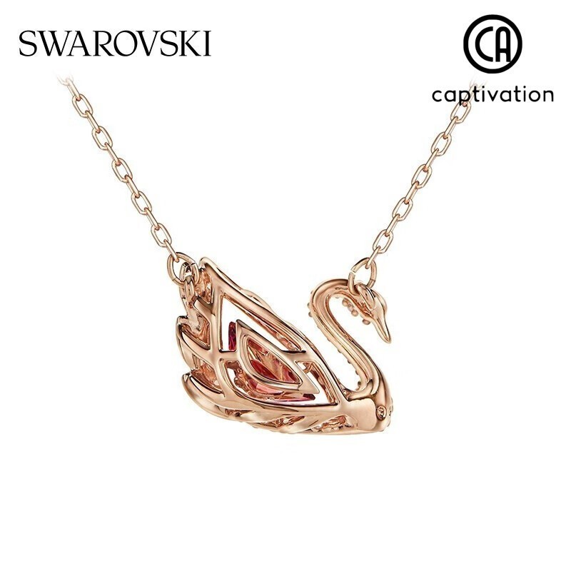[Baru produk ulang tahun ke-125] Swarovski DANCING SWAN kalung angsa, hadiah untuk pacar, edisi peri