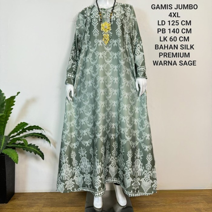 Gamis Keren Bahan Bagus kekinian Style Jaman Now Murah /Gamis Jumbo Wanita Ld 120 Cm Bahan Armany Si