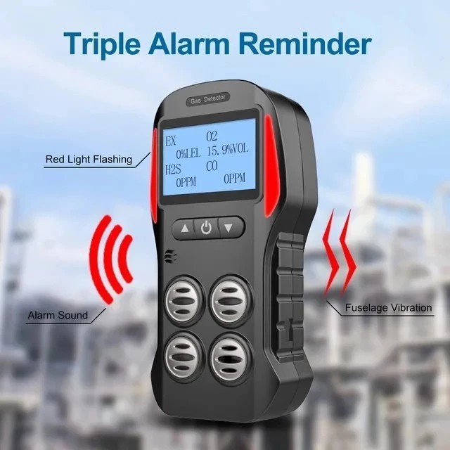 Portable Gas Detector Alarm X-4