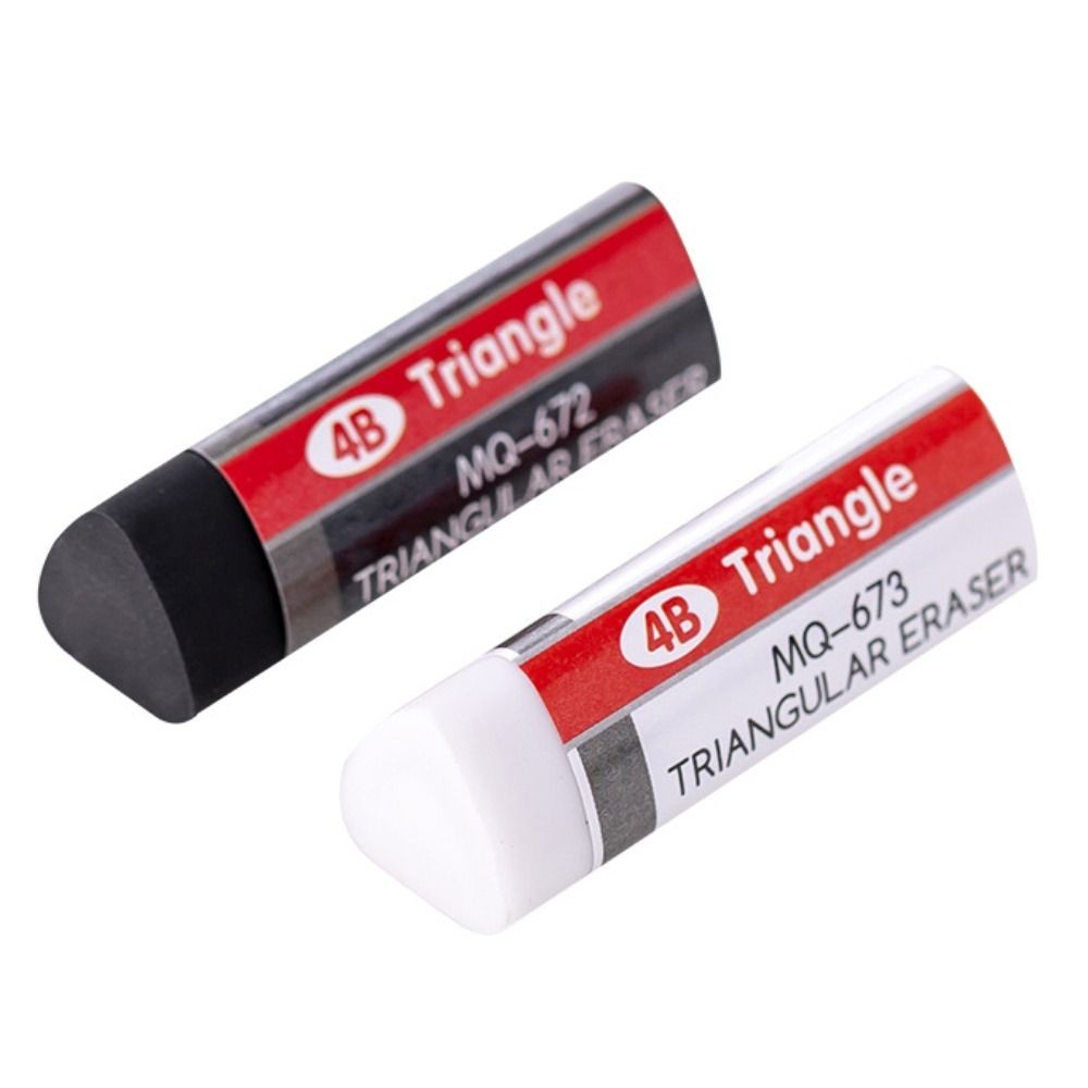 Durable Soft and Clean 4B Erasers Sketching Art Long-lasting Triangular Eraser Black White Drawing P