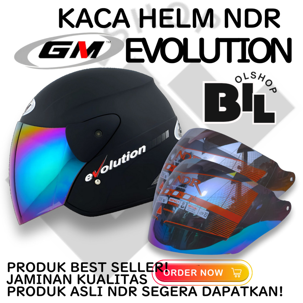 Kaca Helm | Visor | GM EVOLUTION by NDR1 helmet gm evo