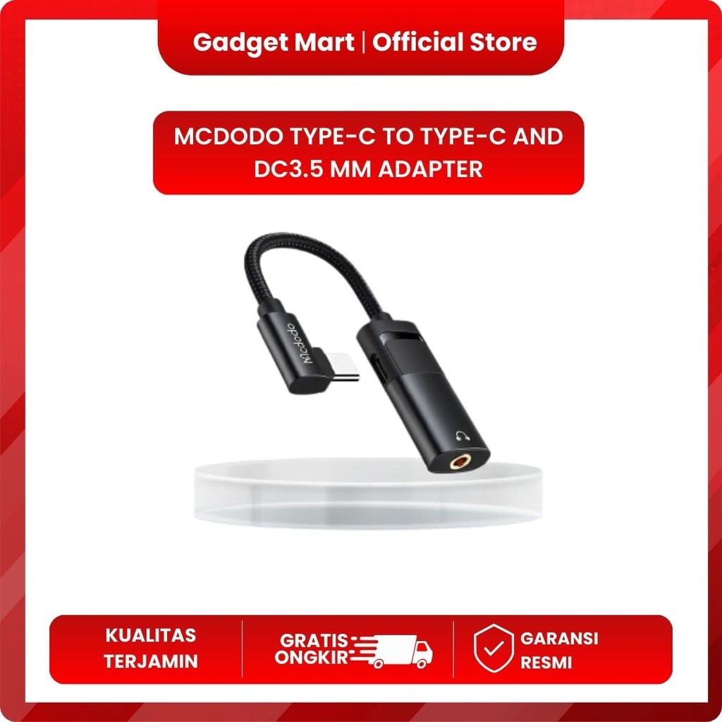 Mcdodo CA-1880 60W PD USB Type-C to USB Type C & AUX Port Cable