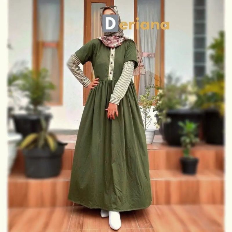Gamis Lurik Dress Muslimah Mecca Deriana