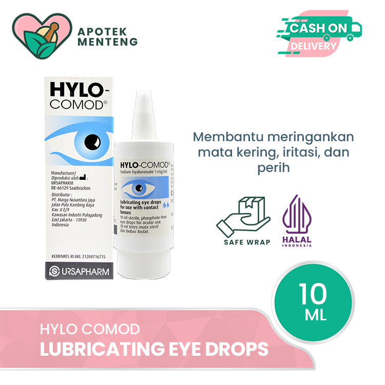 Hylo Comod Lubricating Eye Drops 10 mL - Obat Tetes Mata Kering