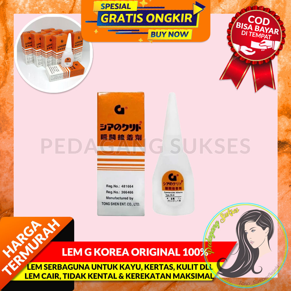 

Lem G Korea Original 100% Lem Setan Ori Cair Super Glue Barcode - LEM CAIR TETES Lem G Korea Epotec Cair Super Glue Serbaguna